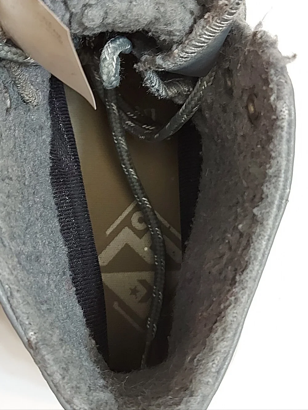 Converse Green-Gray High-Top Platform Sneakers